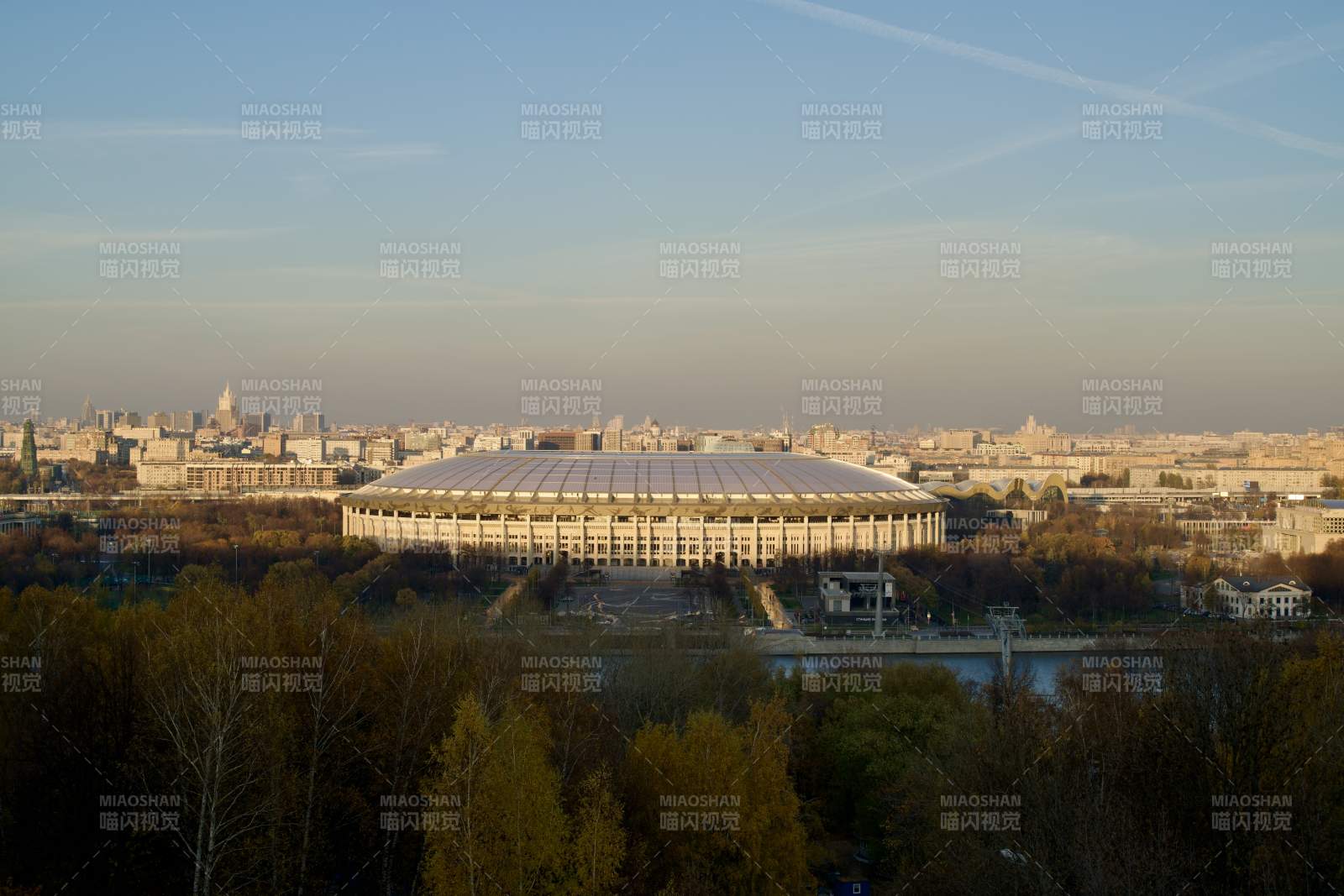 莫斯科卢日尼基体育场全景图片