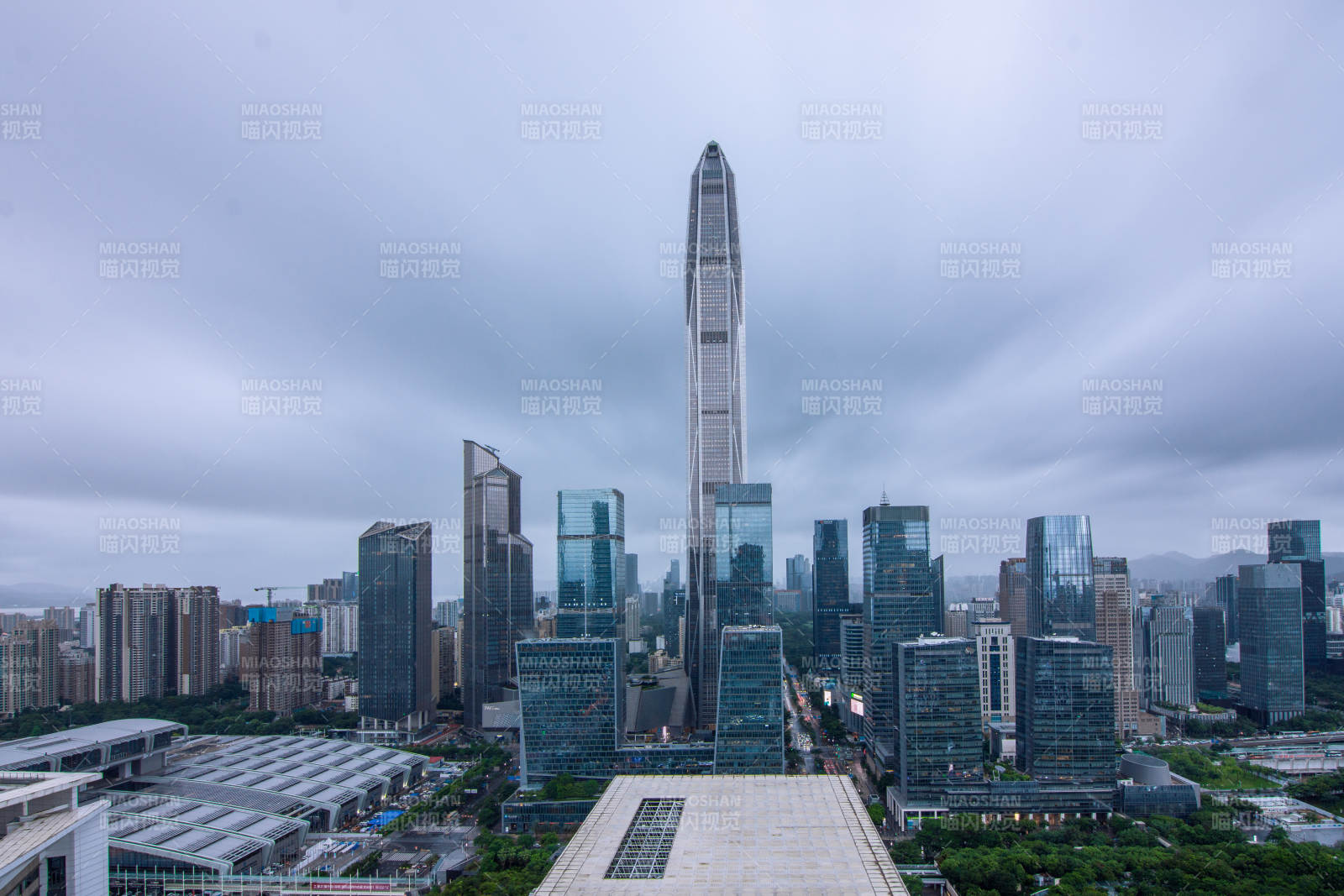 深圳福田CBD天际线图片