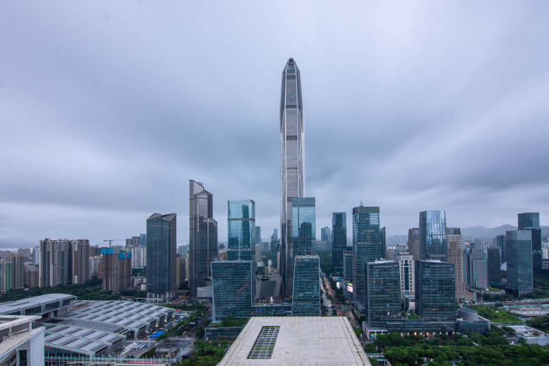 深圳福田CBD天际线图片