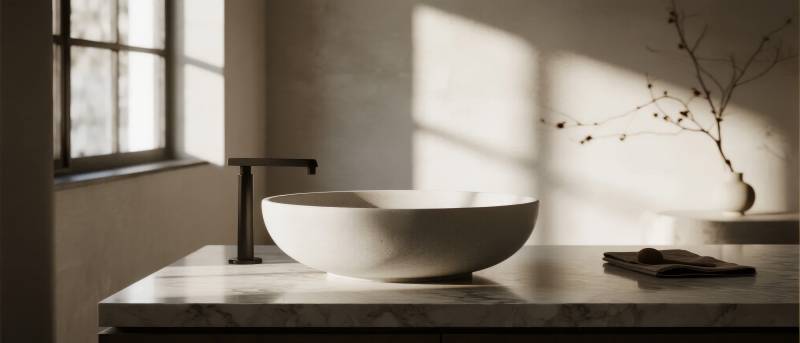 简约浴室静谧时光图片