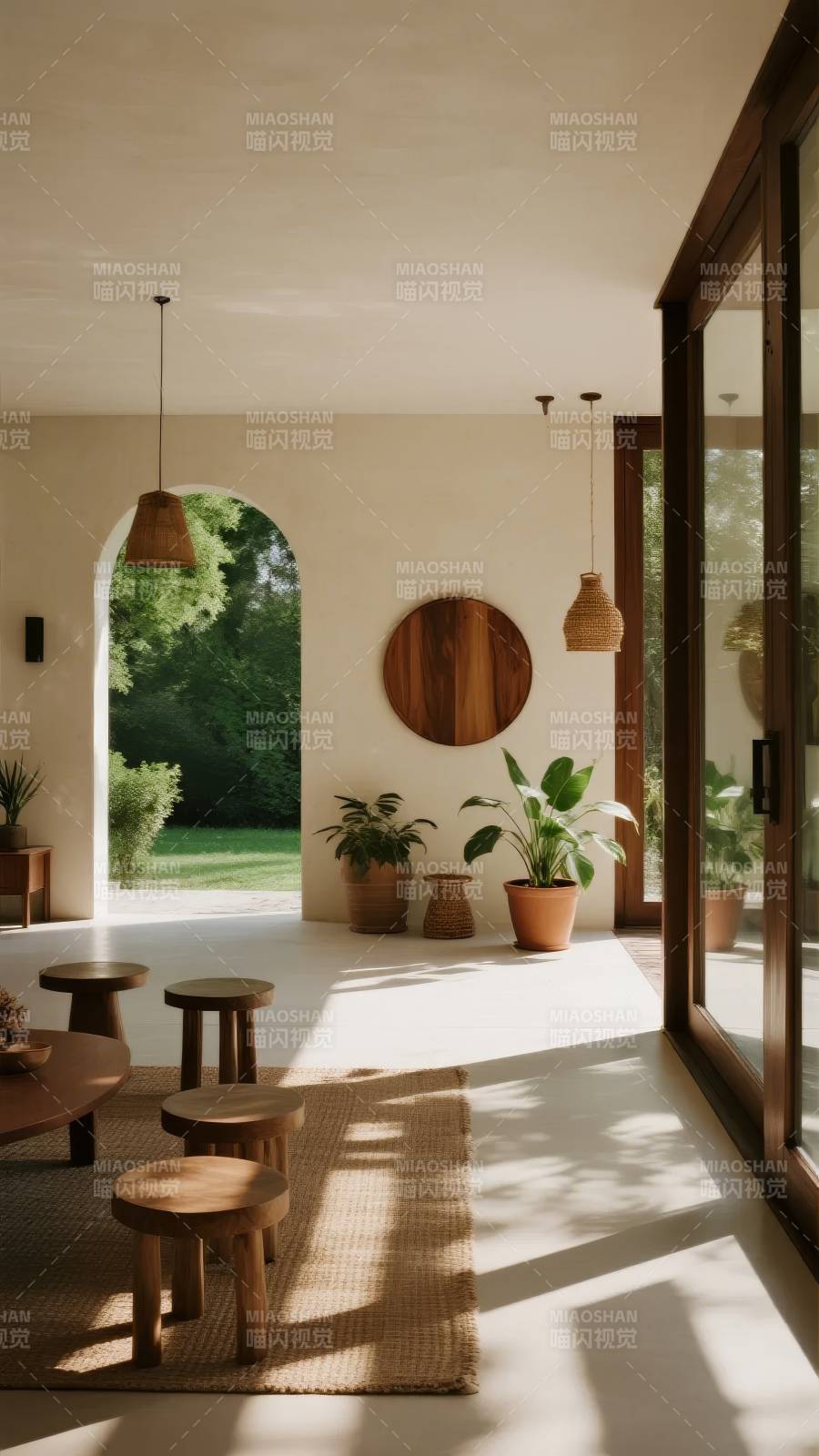 自然光下的静谧客厅图片