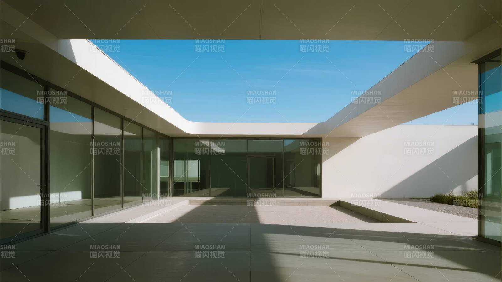 现代建筑庭院图片