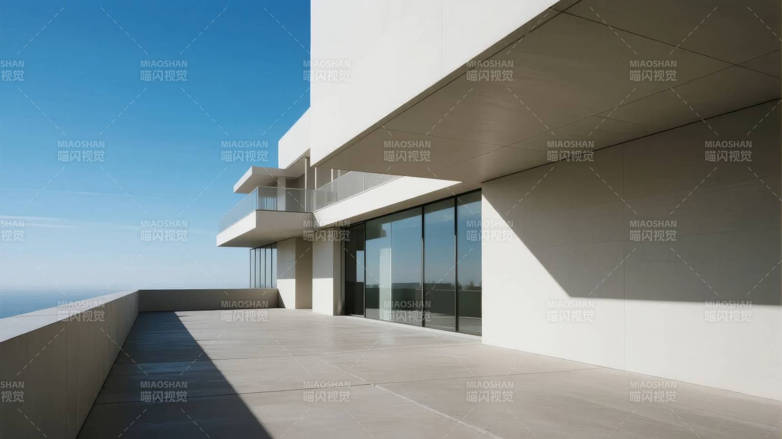 现代建筑露台风光图片