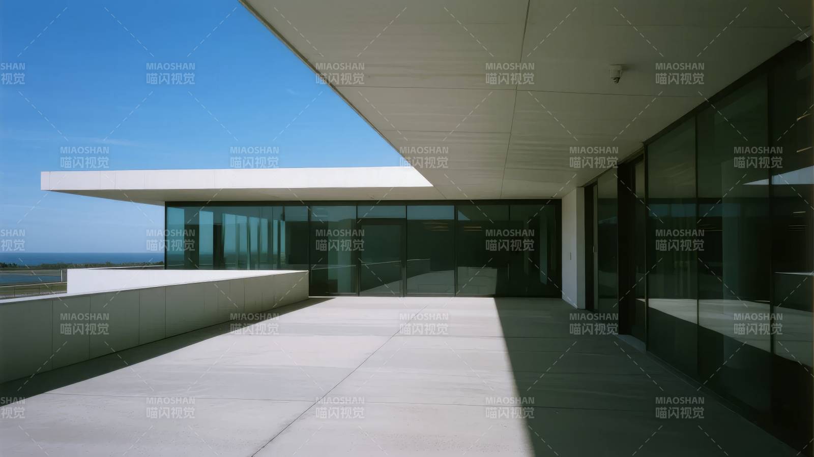 现代建筑露台风光图片