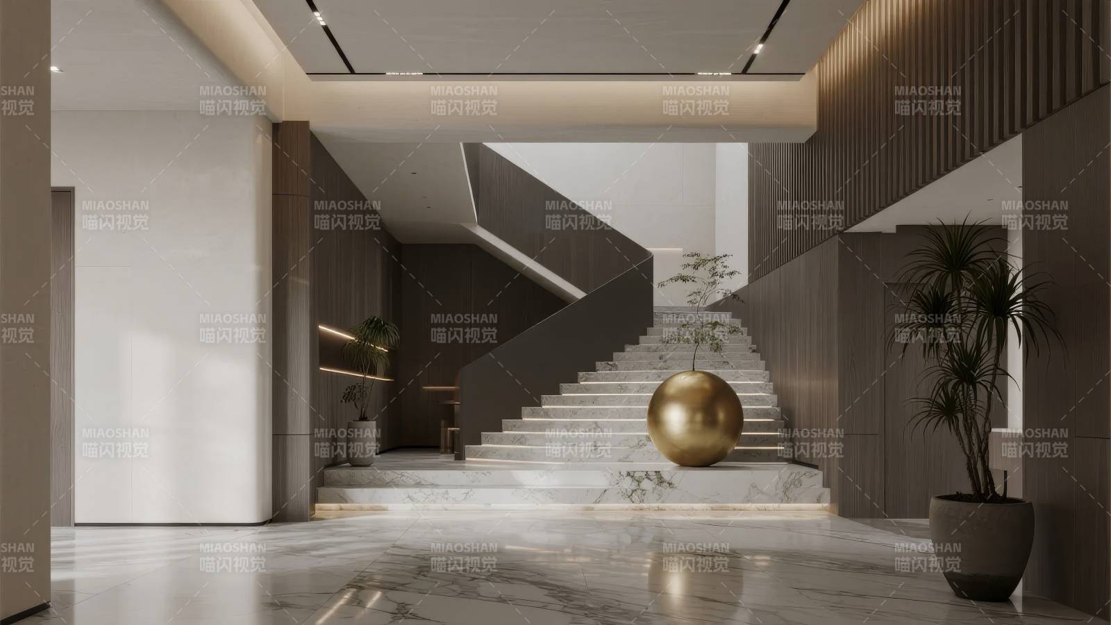 现代简约楼梯厅图片