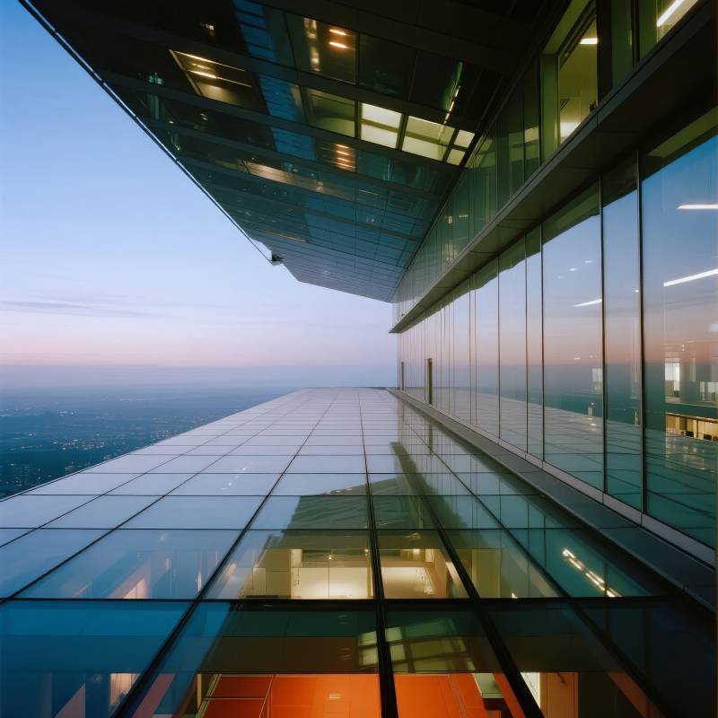 玻璃幕墙的现代建筑图片