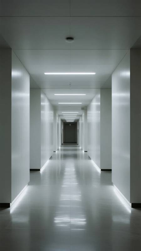 极简走廊光影图片