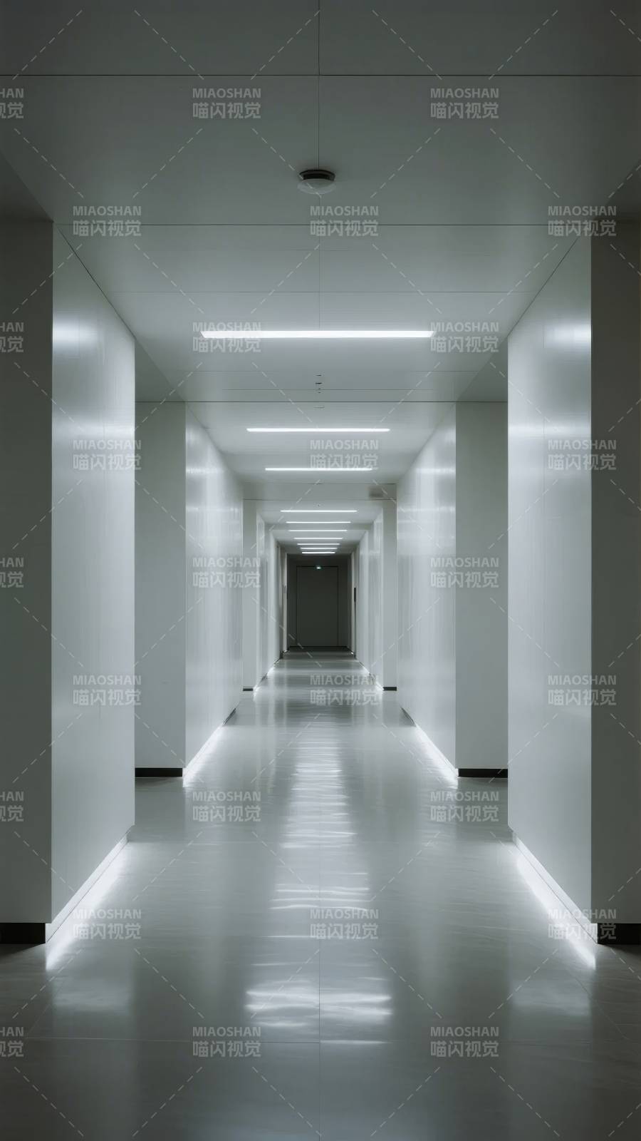 极简走廊光影图片