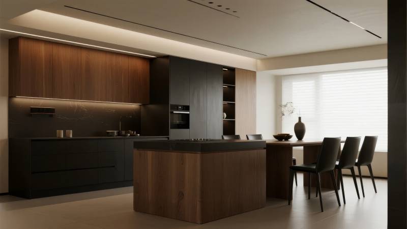 现代简约厨房设计图片