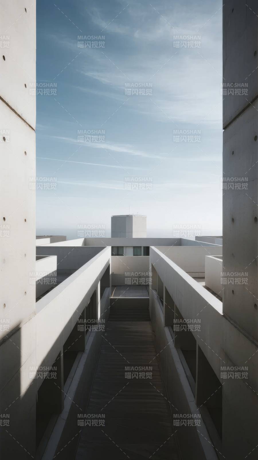 现代建筑长廊图片