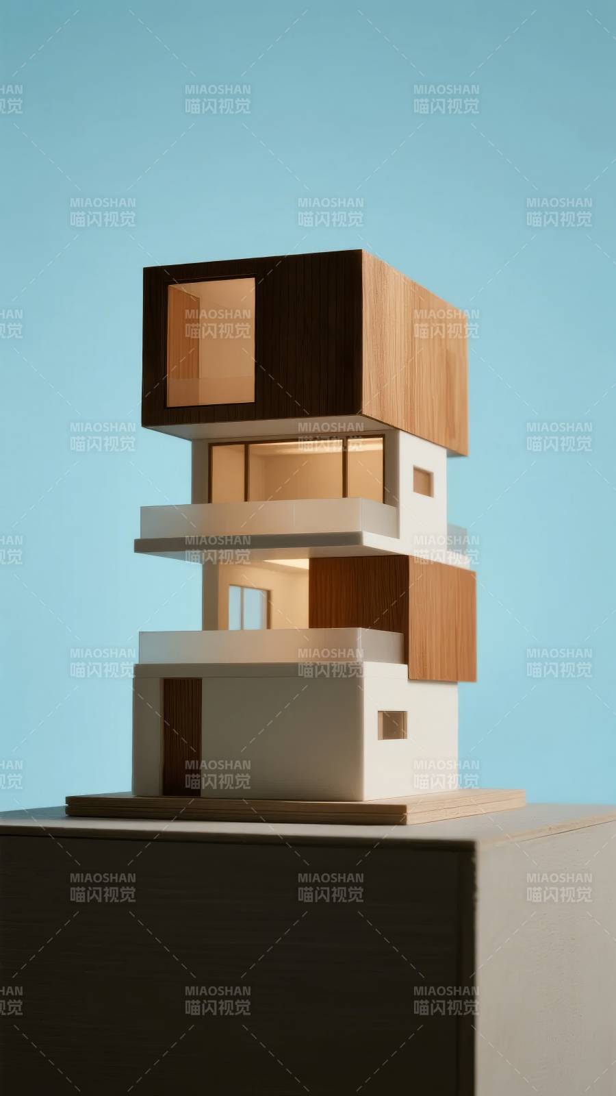 现代建筑模型图片