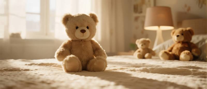 温馨的泰迪熊时光图片