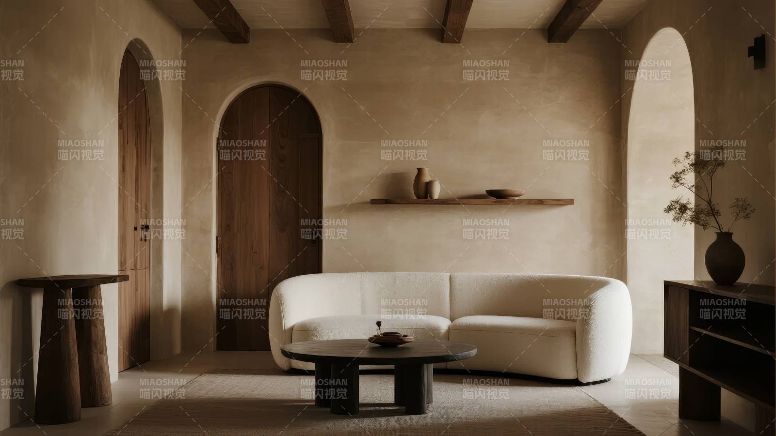 简约拱门客厅设计图片