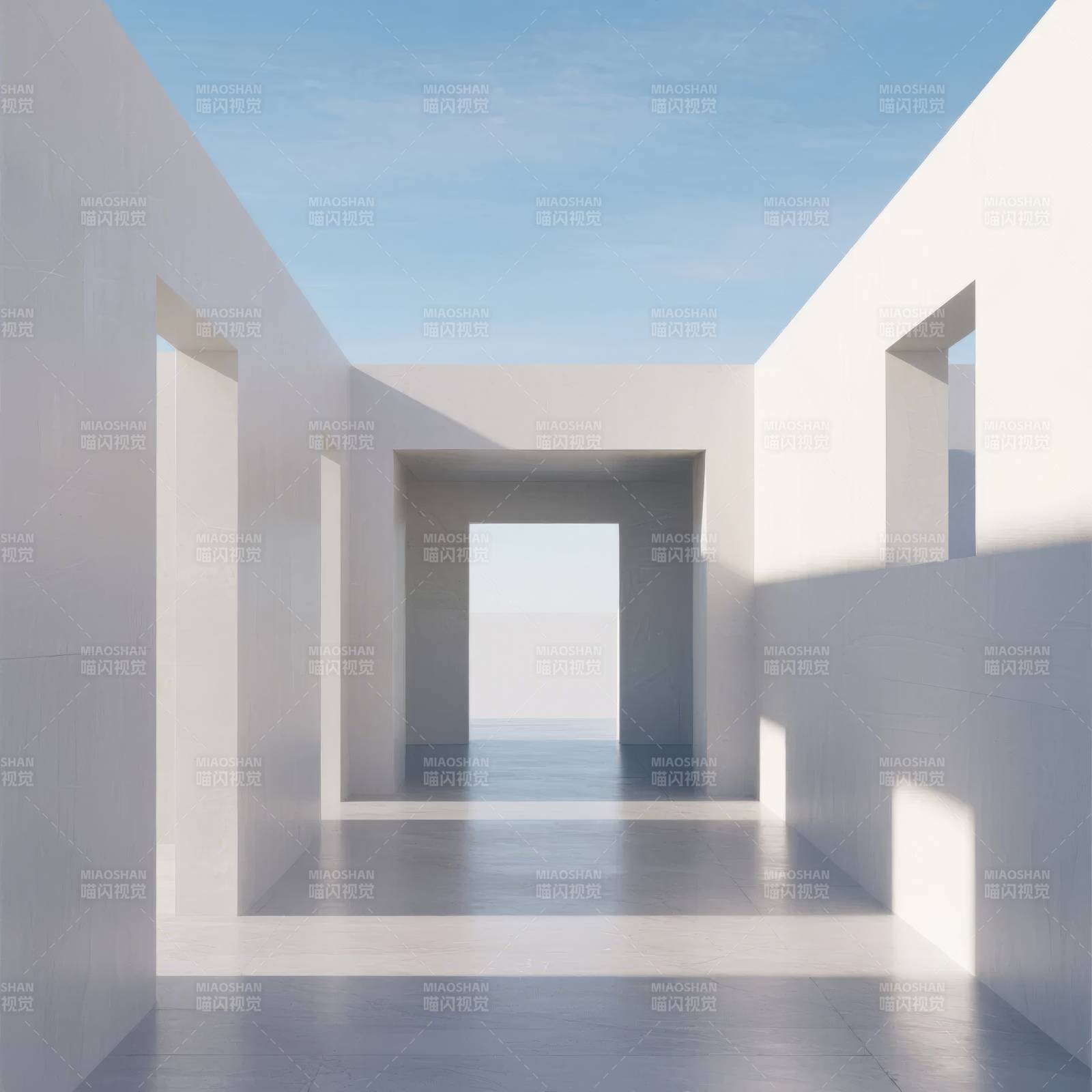 极简空间 通向远方图片