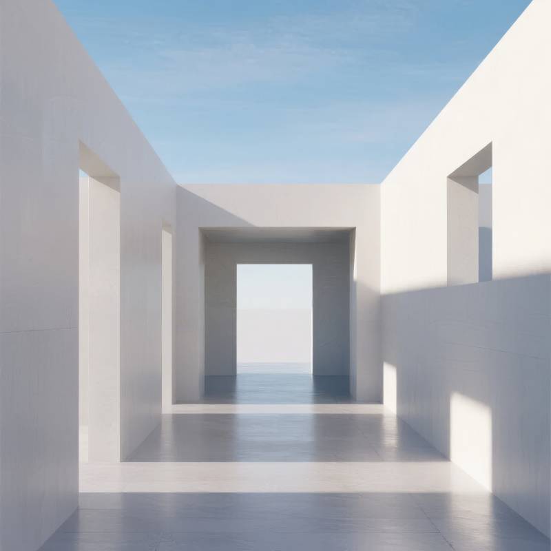 极简空间 通向远方图片