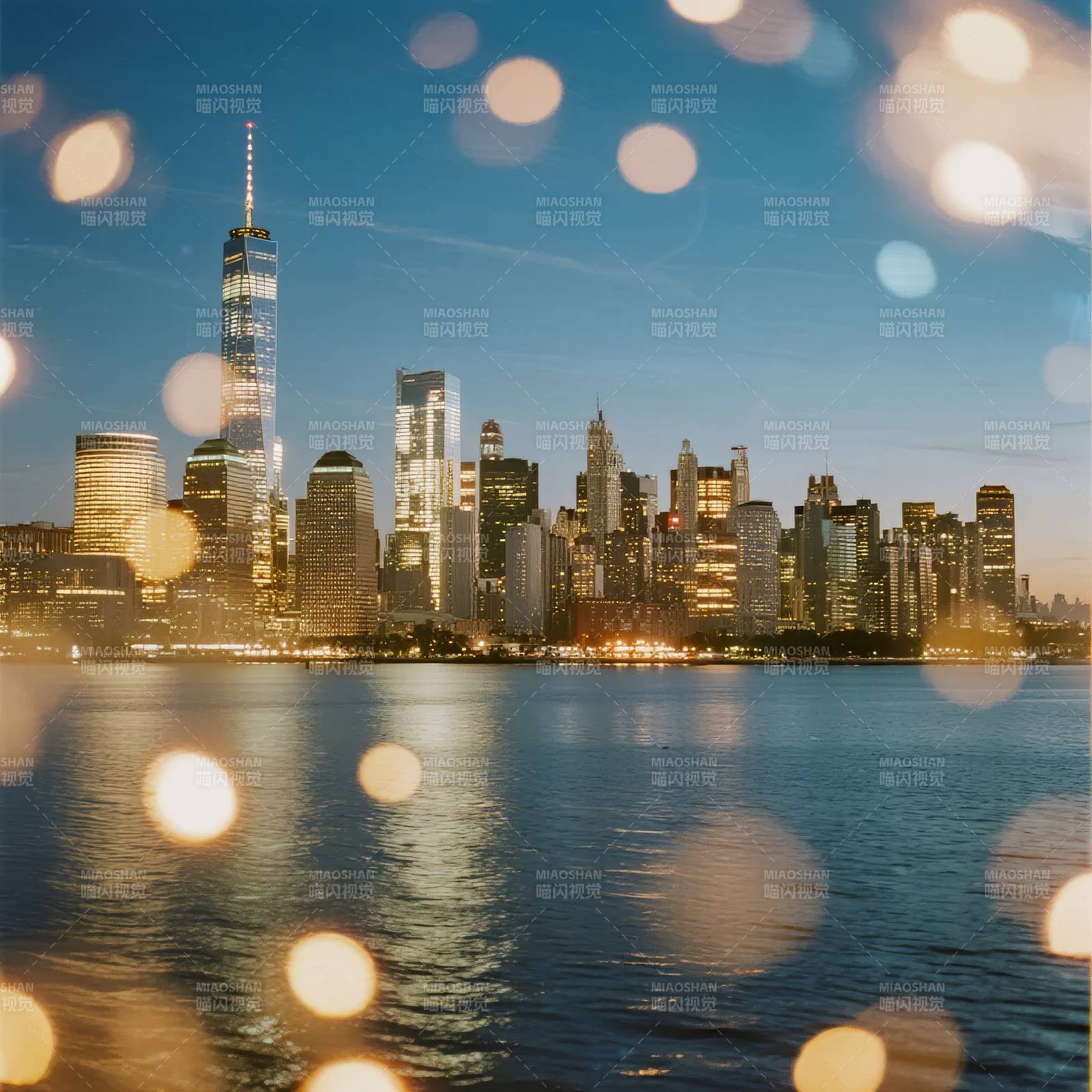 纽约夜景璀璨图片