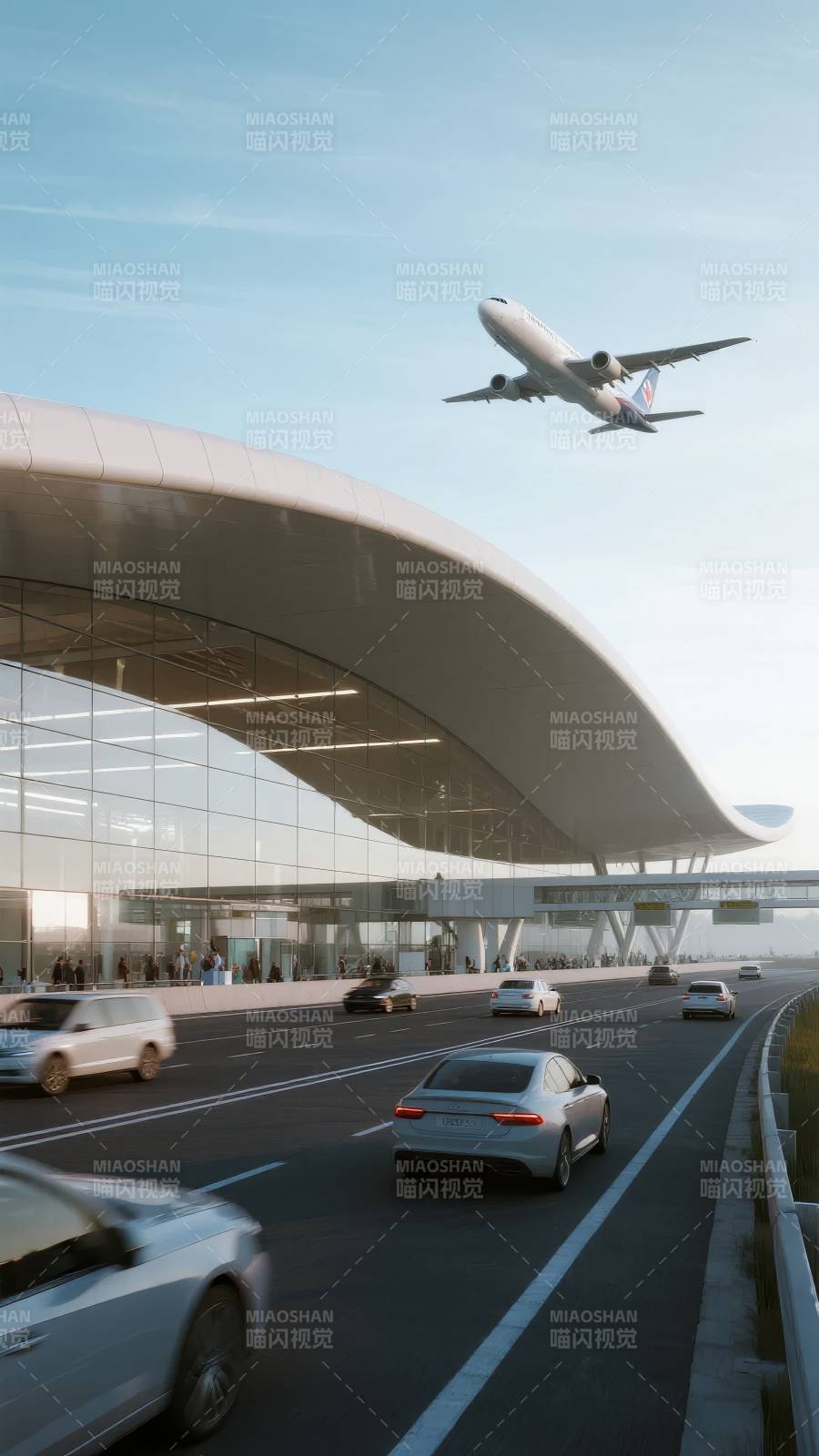 机场航站楼与飞机图片
