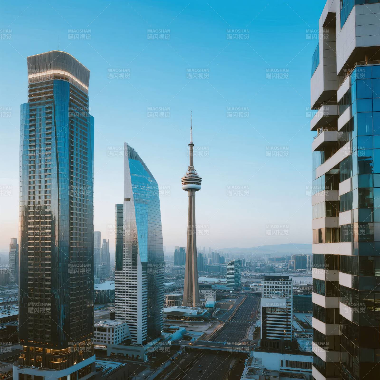 城市天际线图片