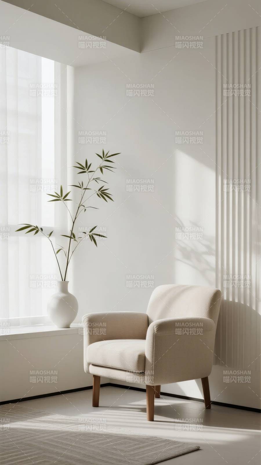 静谧角落 光影相伴图片