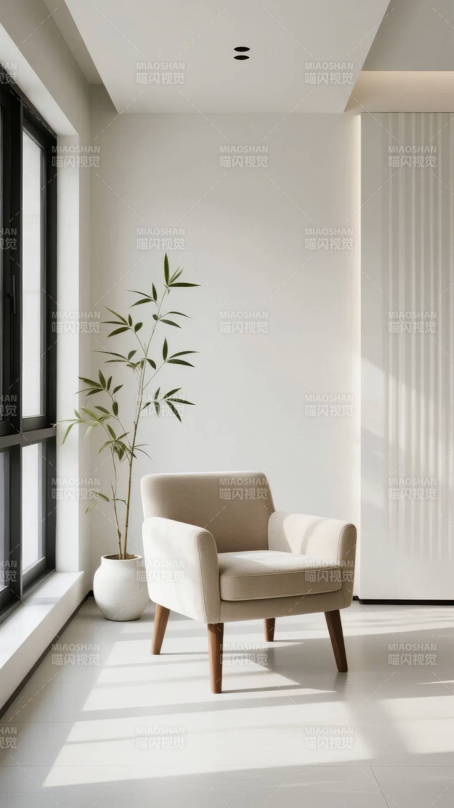 简约客厅一角图片