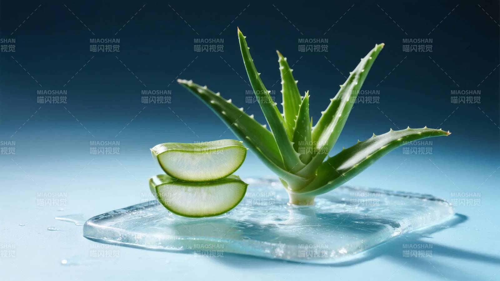 芦荟切片清凉水图片