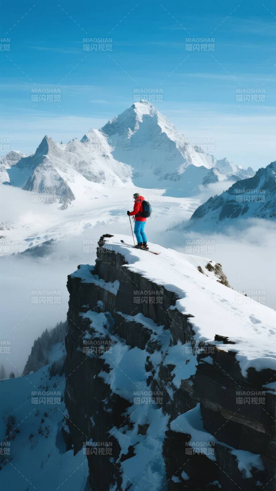 雪峰之巅 独行者图片