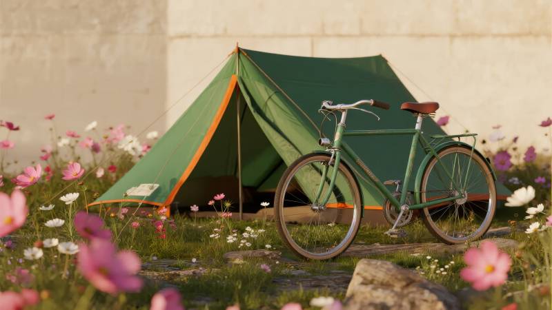 花野露营记图片