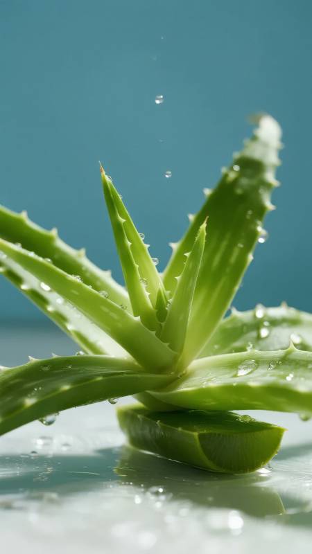 芦荟滴水生机盎然图片