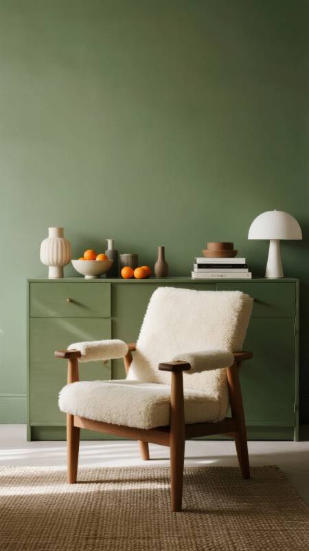 绿意盎然的客厅一角图片