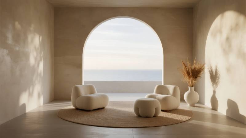 极简静谧空间图片