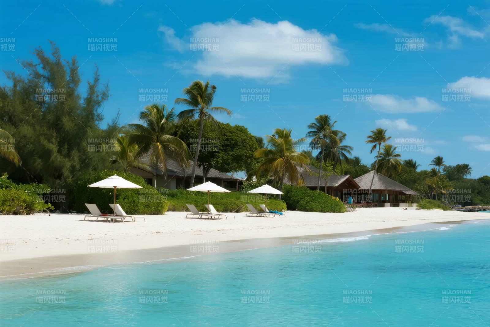 热带海滩度假胜地图片