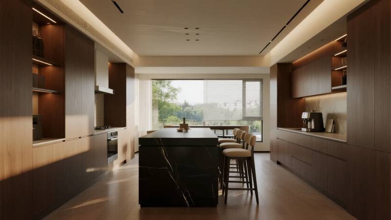 现代简约厨房设计图片