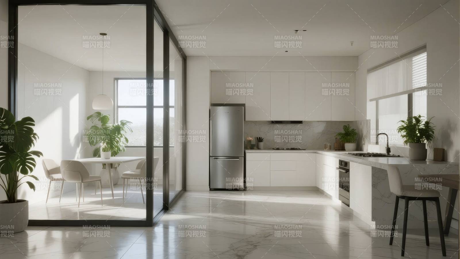 现代简约厨房设计图片