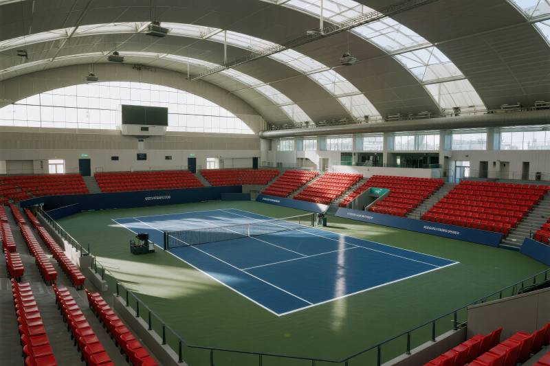室内网球馆全景图片