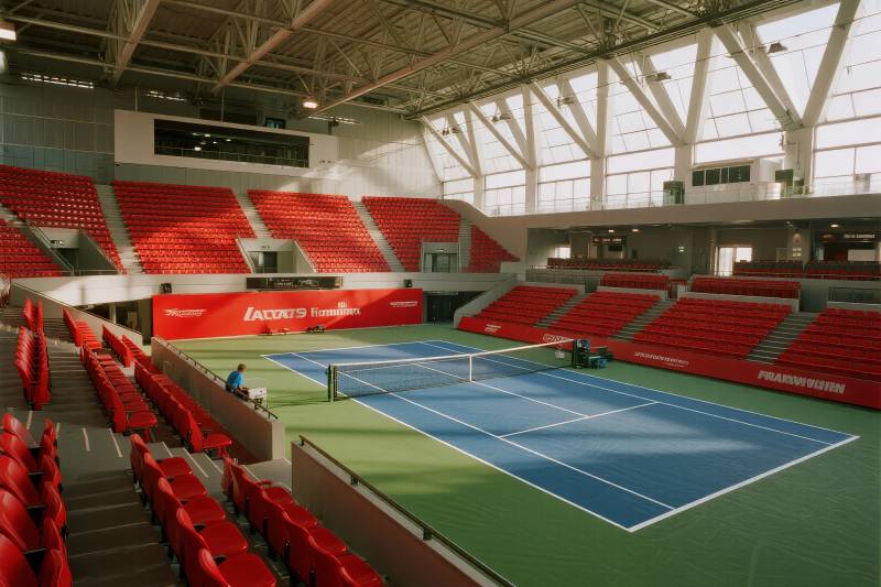 室内网球馆全景图片