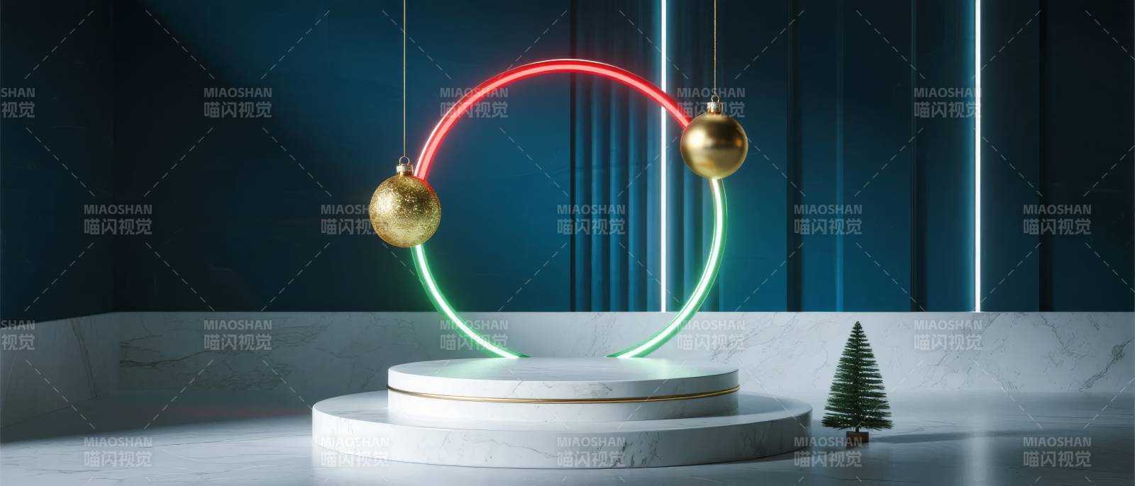 霓虹圣诞装饰图片