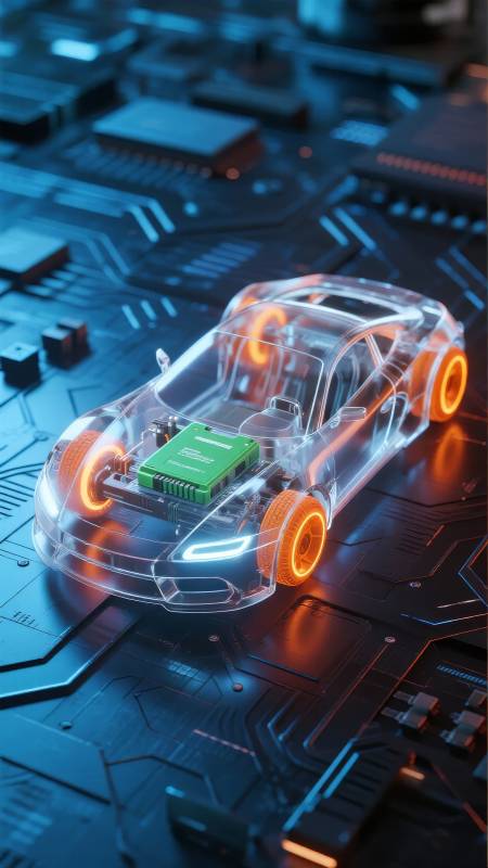 智能汽车芯片未来图片