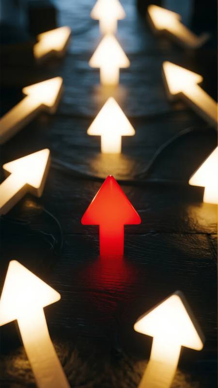 红箭引领方向图片