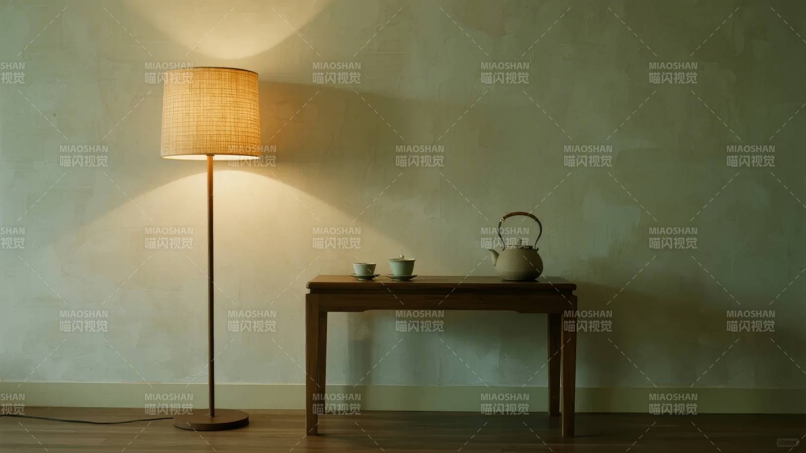 静谧茶室一角图片