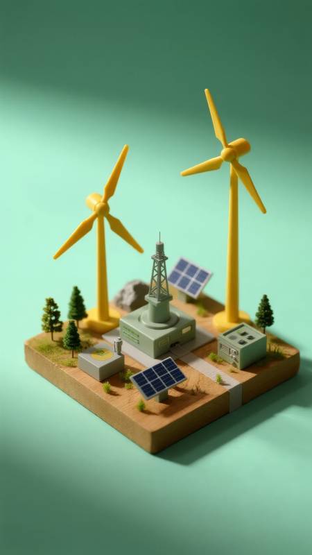 绿色能源模型图片