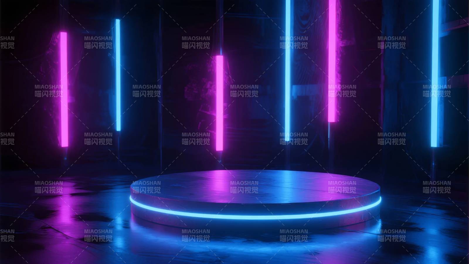 霓虹舞台光影图片