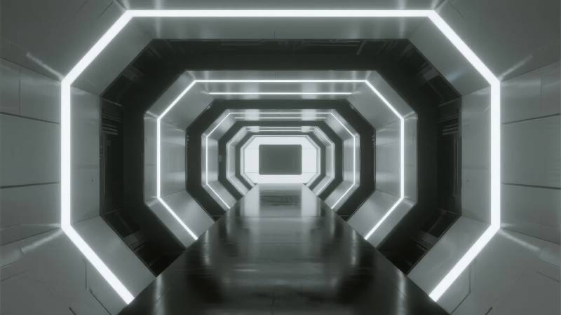 未来科技隧道图片