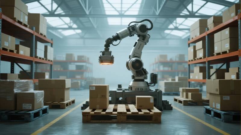 智能仓储机器人图片