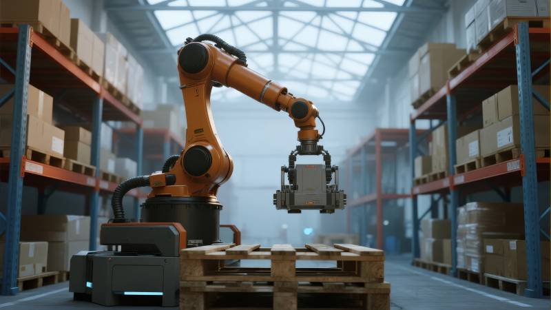 智能仓储机器人图片