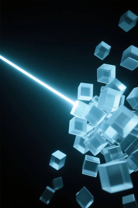 光束碎立方图片