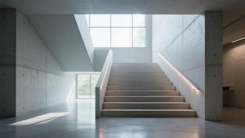 现代建筑楼梯间图片