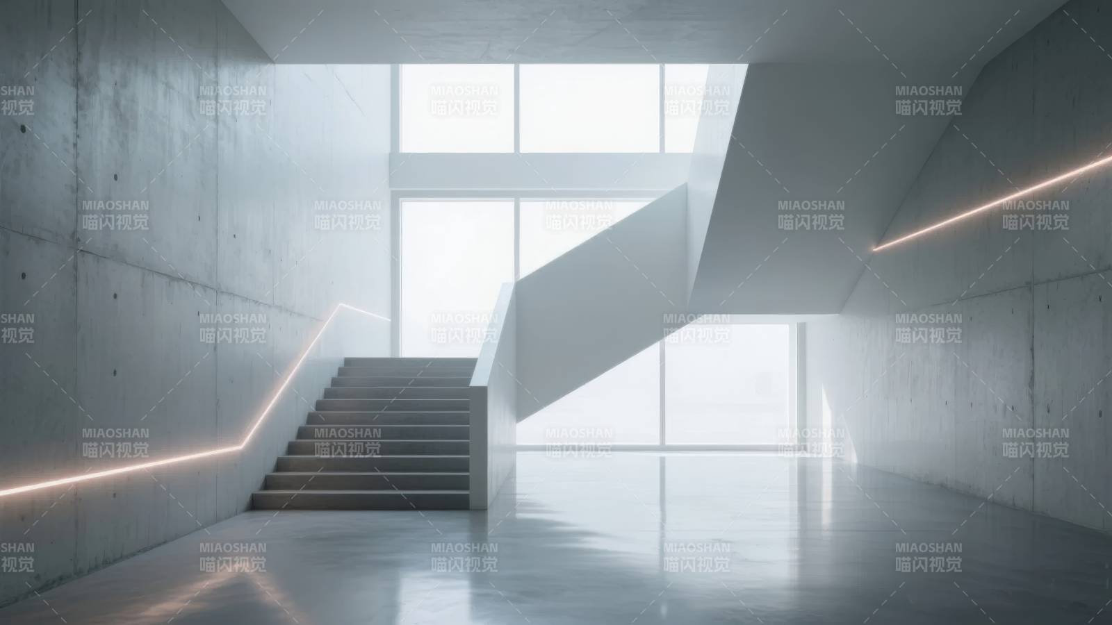 现代建筑楼梯间图片