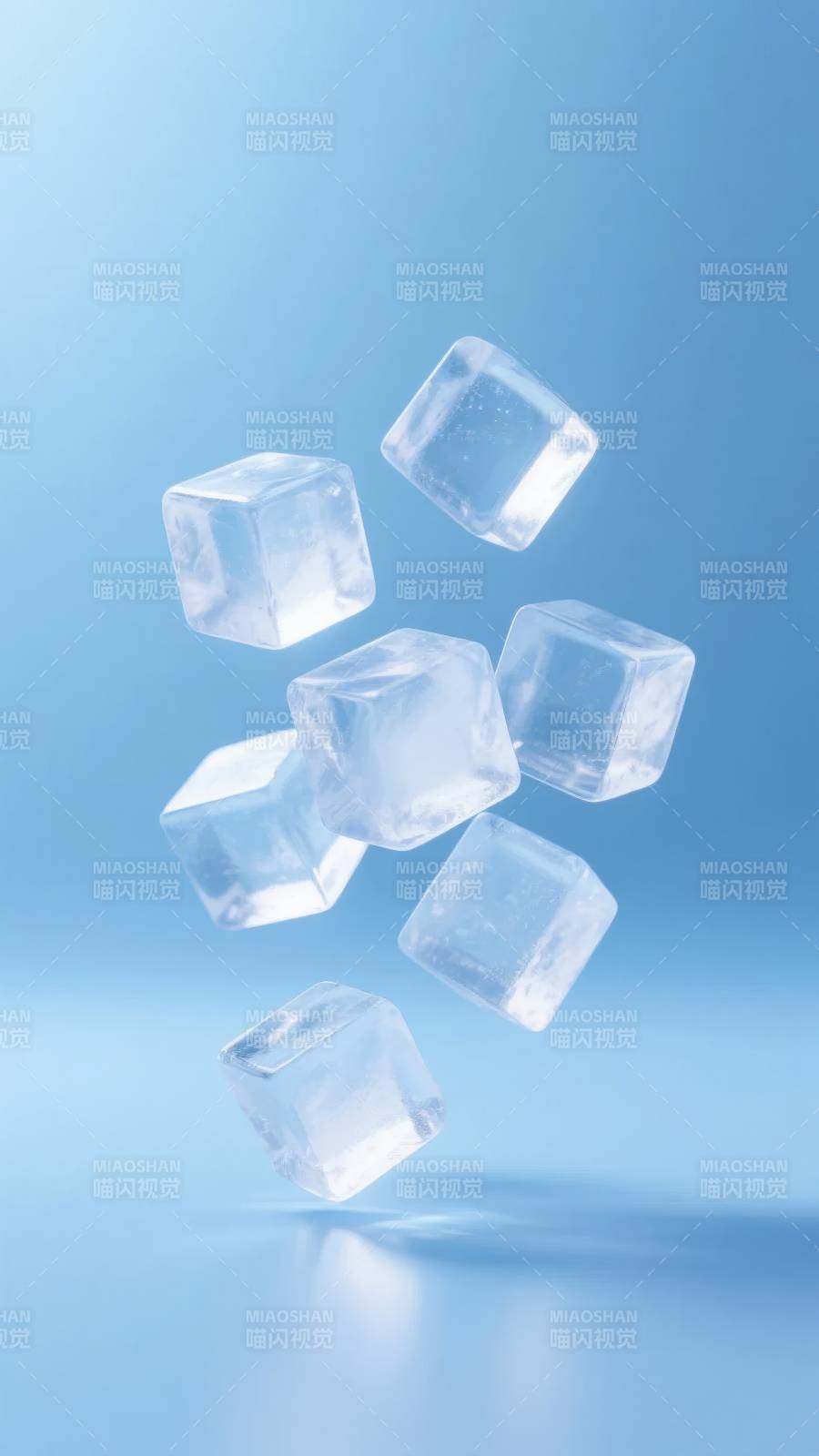 冰块飘浮图片