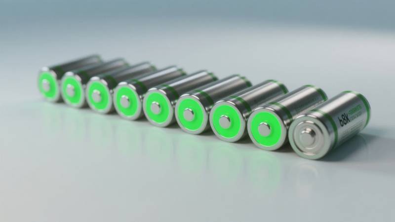 绿色电池排列图图片