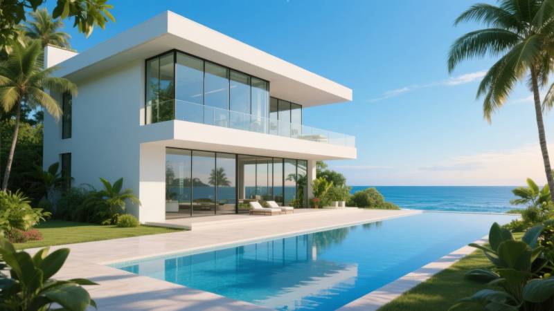 海滨现代别墅图片